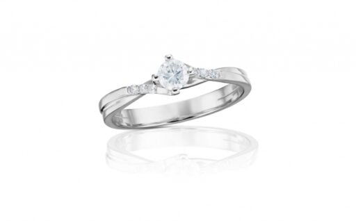 Diamantový prsten model VVDiamonds 57 - 14k bílé zlato
