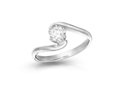 zlatý prsten s diamantem 0.40ct G/VVS2 s GIA certifikátem