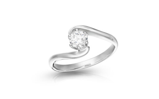 zlatý prsten s diamantem 0.40ct G/VVS2 s GIA certifikátem