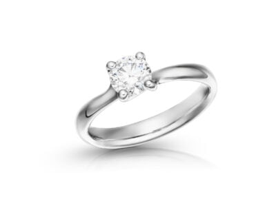 zlatý prsten s diamantem 0.57ct G/IF s GIA certifikátem