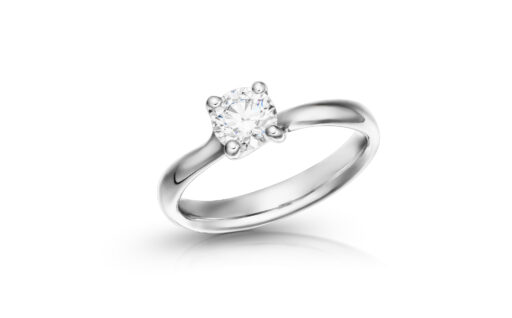 zlatý prsten s diamantem 0.57ct G/IF s GIA certifikátem