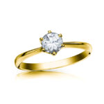 Diamantový prsten model VVDiamonds 81 - 18k žluté zlato