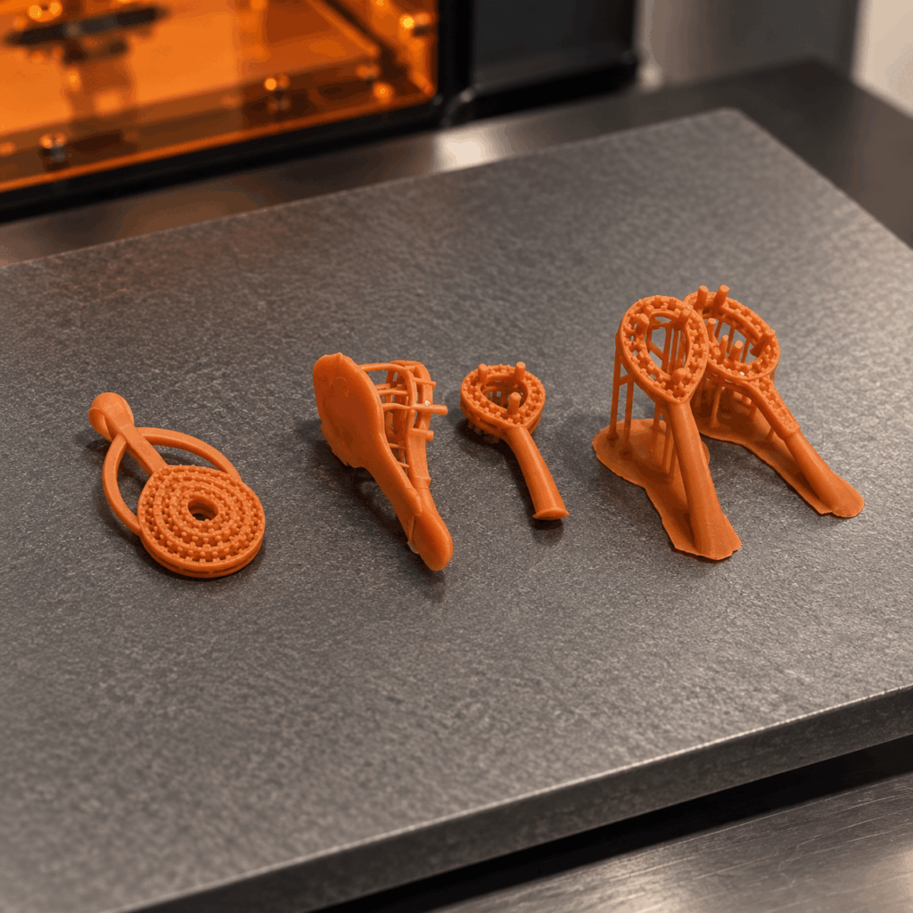Voskové komponenty vytisknuté pomocí 3D tisku