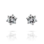 Diamantové náušnice model VVDiamonds 9 - 14 k bílé zlato