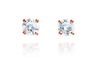 zlaté náušnice 0.80ct I/VVS1 s GIA certifikáty