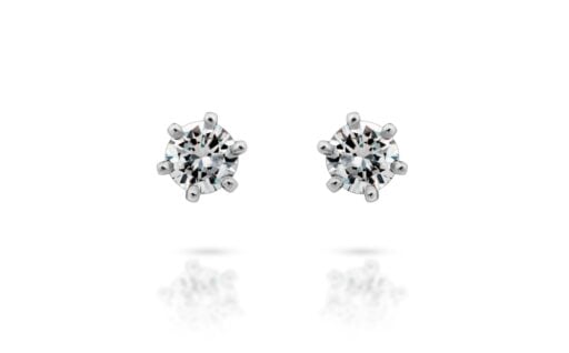 Diamantové náušnice model VVDiamonds 9 - 14 k bílé zlato