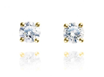 zlaté náušnice 1.18ct H/VS2 s GIA certifikáty