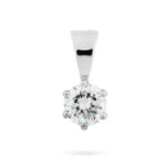 Diamantový přívěsek model VVDiamonds 1 - 14k bílé zlato