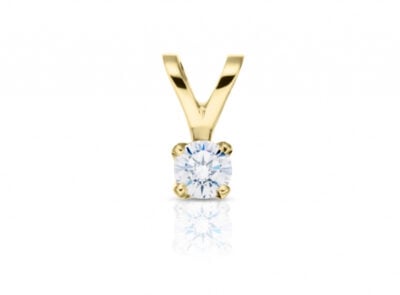 Diamantový přívěsek model VVDiamonds 14 - 18k žluté zlato