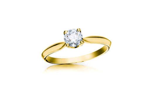 Diamantový prsten model VVDiamonds 80 - 18k žluté zlato
