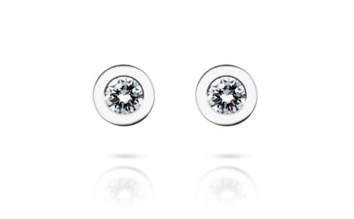 Diamantové náušnice model VVDiamonds 2 - 14k bílé zlato