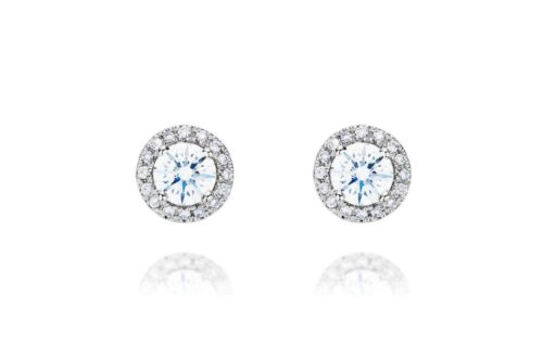 Diamantové náušnice model VVDiamonds 17 - 14k bílé zlato