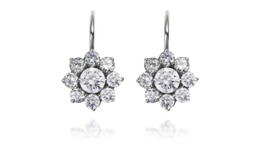 Diamantové náušnice model VVDiamonds 13 - 14k bílé zlato