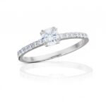 Diamantový prsten model VVDiamonds 61 - 14k bílé zlato