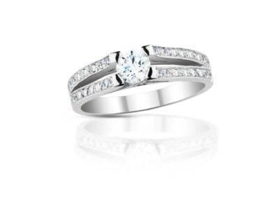 Diamantový prsten model VVDIamonds 28 - 14k bílé zlato