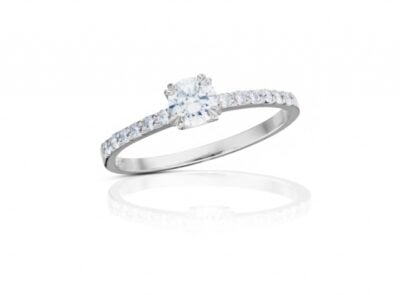 Diamantový prsten model VVDiamonds 61 - 14k bílé zlato