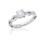 Diamantový prsten model VVDiamonds 63 - 14k bílé zlato